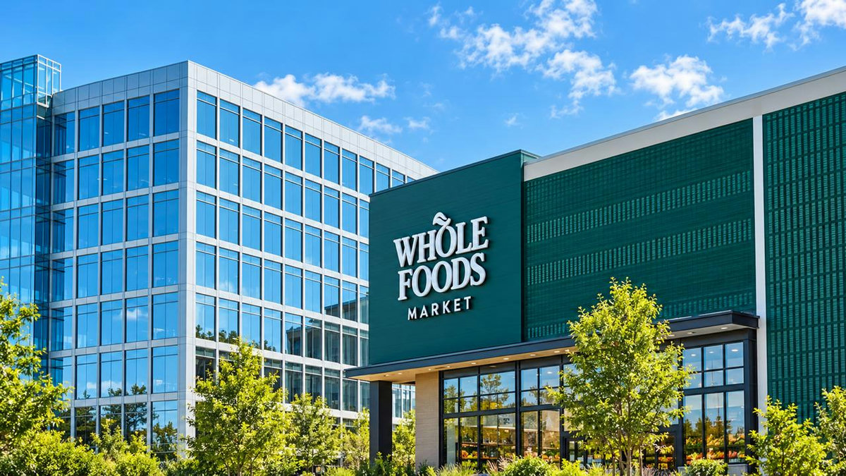 Exterior of a Whole Foods Market storefront